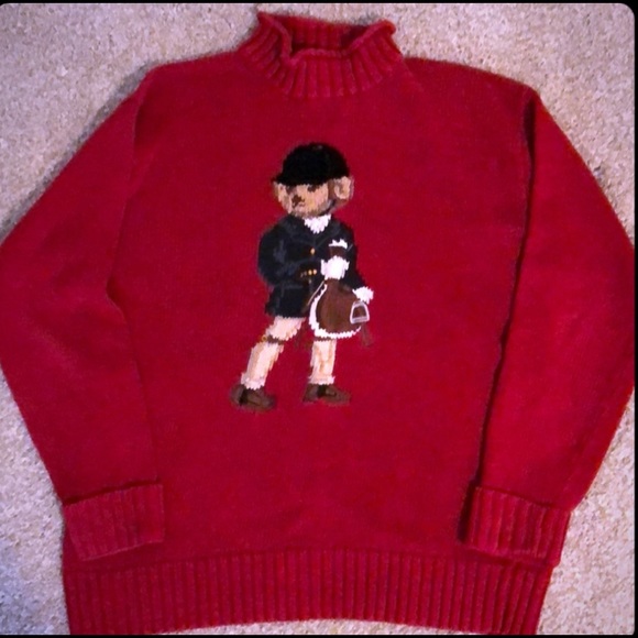Ralph Lauren Equestrian Bear Sweater - Picture 2 of 2